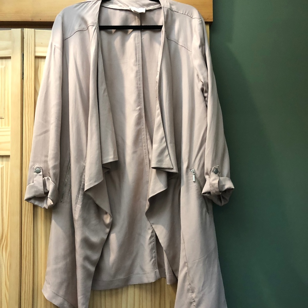 Rose colored jacket/long blazer